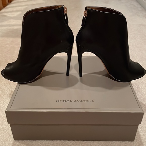 BCBG Black Leather Booties - Picture 5 of 12